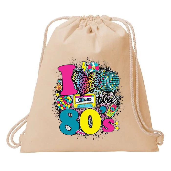 This Is My 80s Costume Outfit Gifts Eighties Retro Party Drawstring Bag