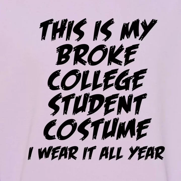 This Is My Broke College Student Costume I Wear It All Year Gift Garment-Dyed Sweatshirt