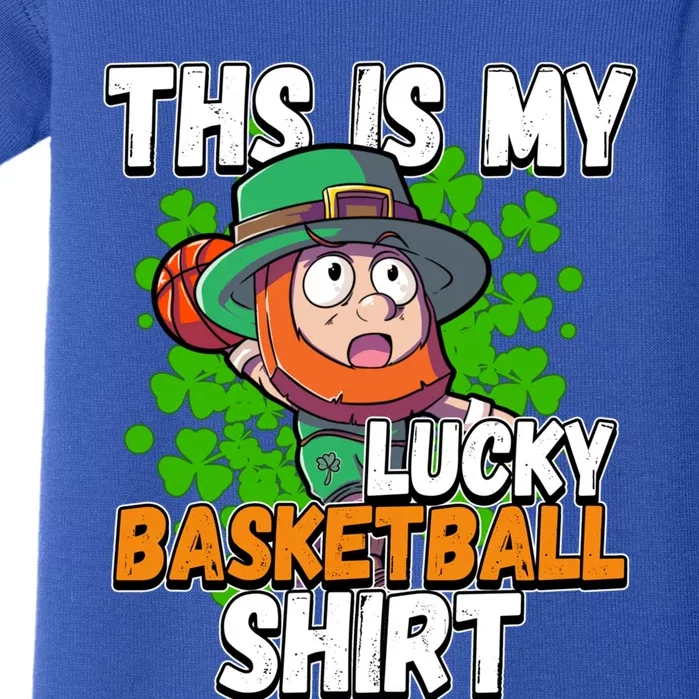 This Is My Lucky Basketball St Patricks Day Gift Baby Bodysuit