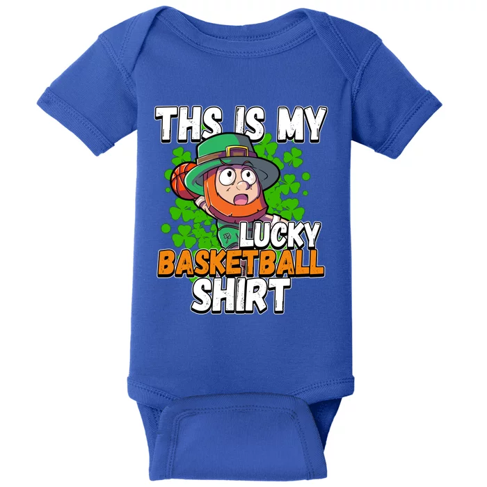 This Is My Lucky Basketball St Patricks Day Gift Baby Bodysuit