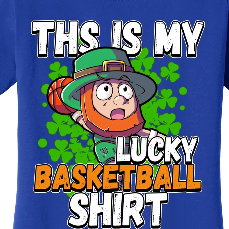 This Is My Lucky Basketball St Patricks Day Gift Women's T-Shirt