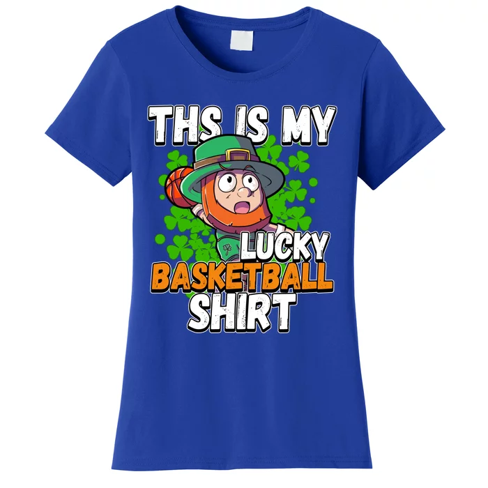 This Is My Lucky Basketball St Patricks Day Gift Women's T-Shirt