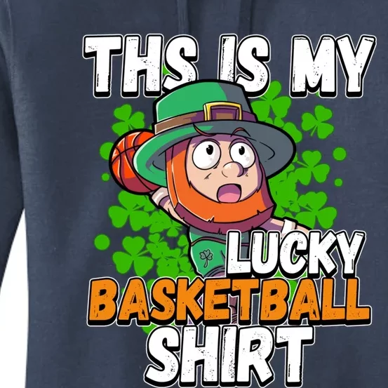 This Is My Lucky Basketball St Patricks Day Gift Women's Pullover Hoodie