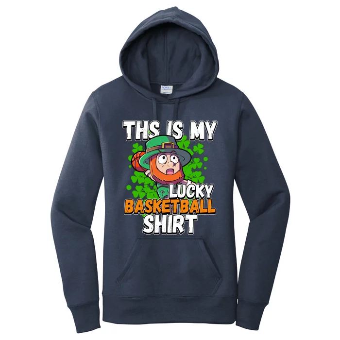 This Is My Lucky Basketball St Patricks Day Gift Women's Pullover Hoodie