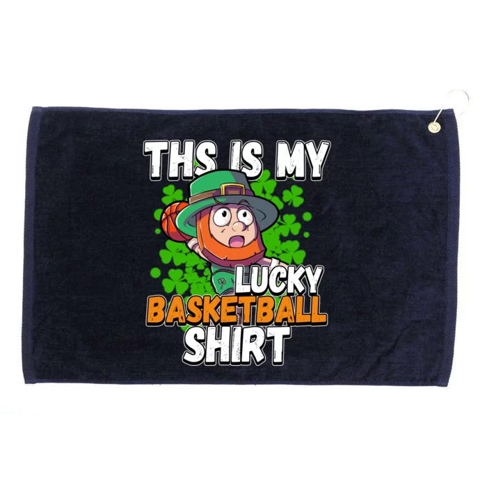 This Is My Lucky Basketball St Patricks Day Gift Grommeted Golf Towel