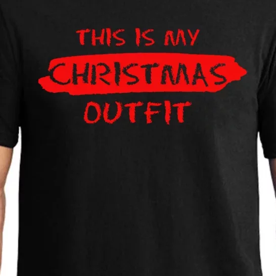 This Is My Christmas Outfit New Year Christmas Tree Gift Great Gift Pajama Set