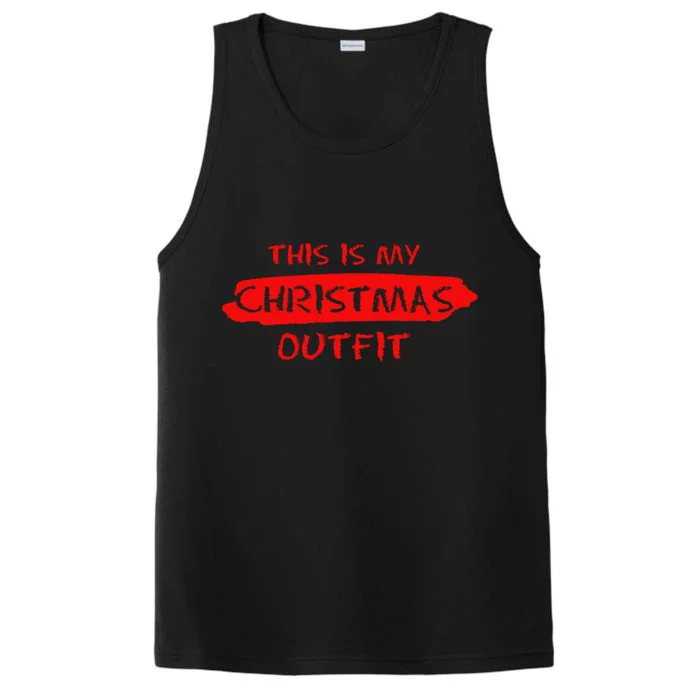 This Is My Christmas Outfit New Year Christmas Tree Gift Great Gift Performance Tank