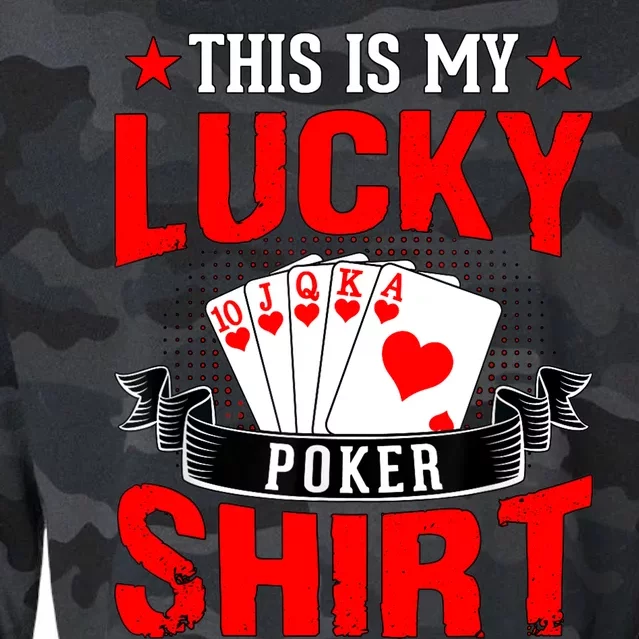 This is My Lucky Poker - Royal Flush Cropped Pullover Crew