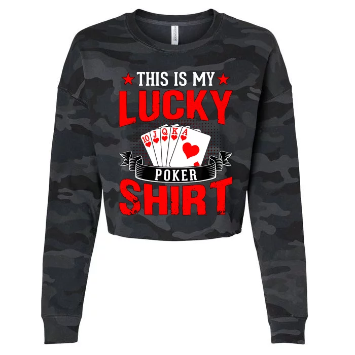 This is My Lucky Poker - Royal Flush Cropped Pullover Crew