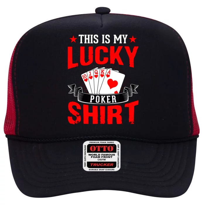 This is My Lucky Poker - Royal Flush High Crown Mesh Trucker Hat