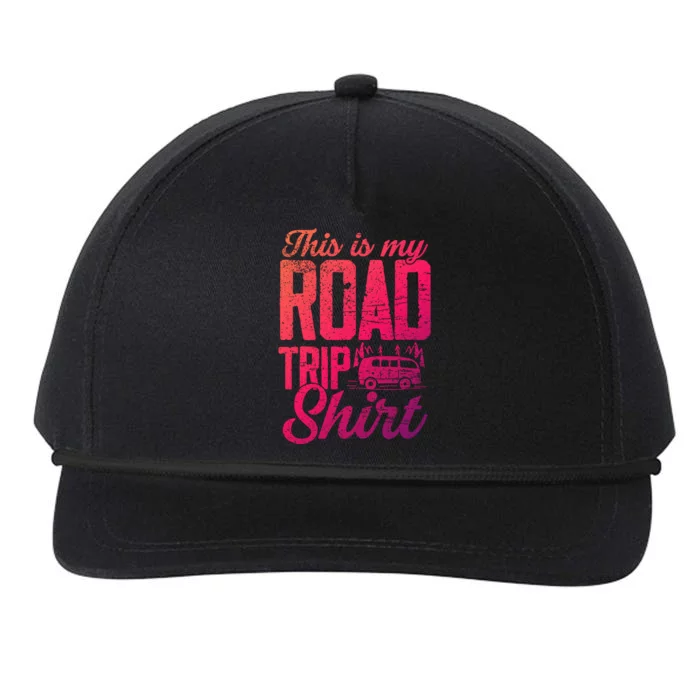 This Is My Road Trip Gift For Family Vacation Gift Snapback Five-Panel Rope Hat