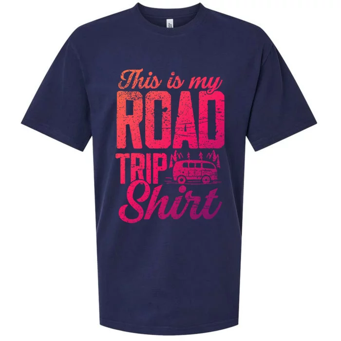 This Is My Road Trip Gift For Family Vacation Gift Sueded Cloud Jersey T-Shirt