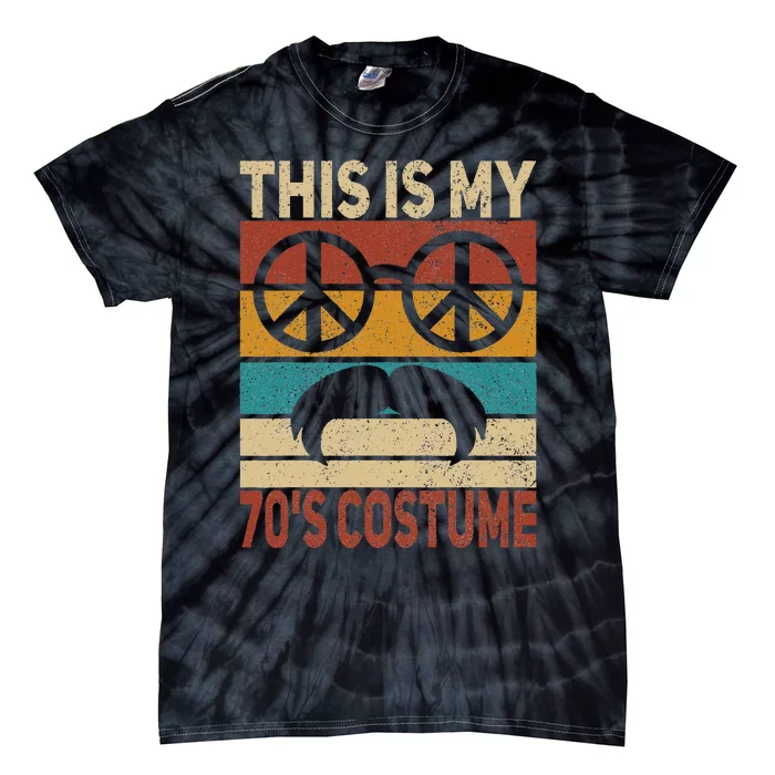 This Is My 70s Costume 70 Styles Men 70s Disco 1970s Outfit Tie-Dye T-Shirt