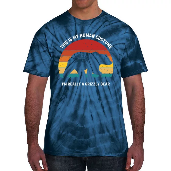 This Is My Human Costume IM Really A Grizzly Bear Tie-Dye T-Shirt