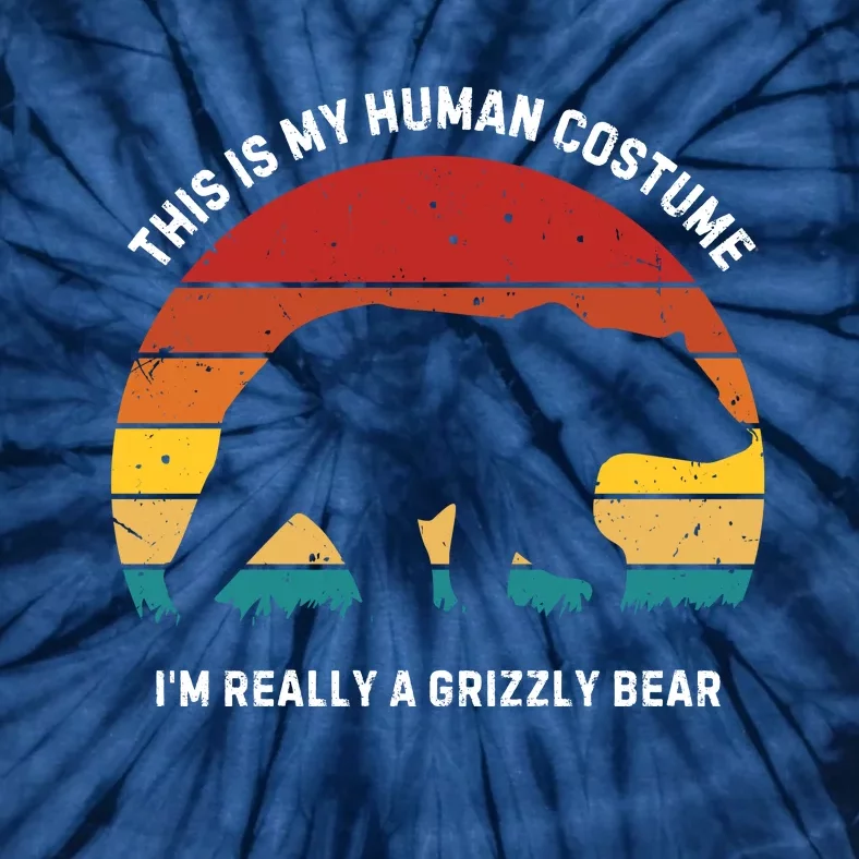 This Is My Human Costume IM Really A Grizzly Bear Tie-Dye T-Shirt