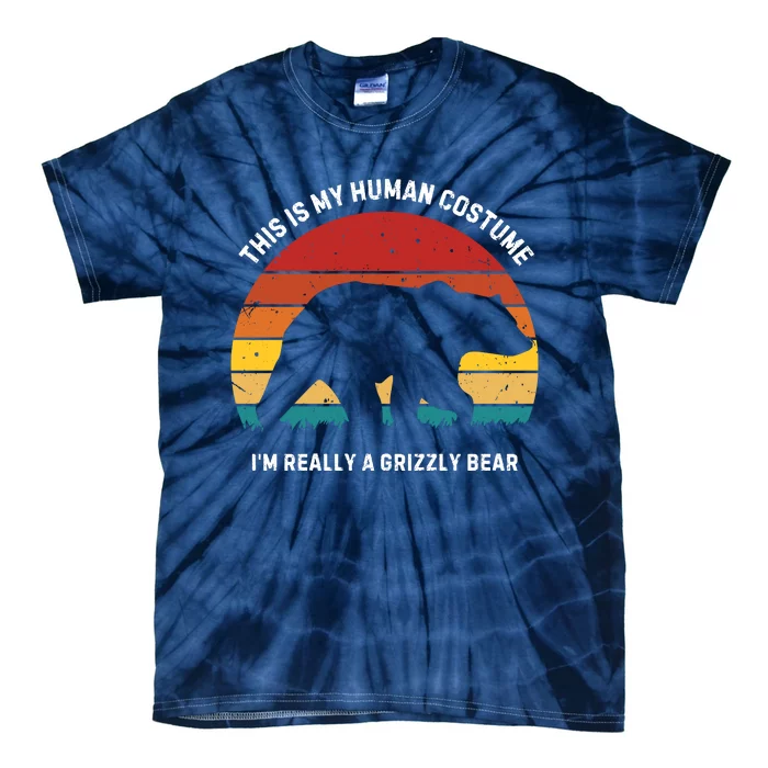 This Is My Human Costume IM Really A Grizzly Bear Tie-Dye T-Shirt