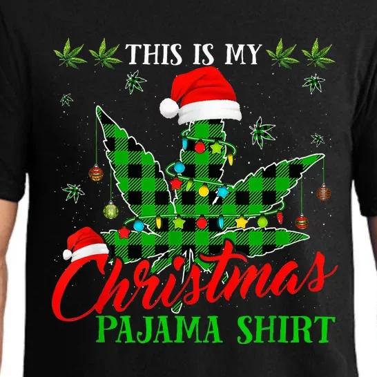 This Is My Christmas Pajama Weed Marijuana Pajama Set