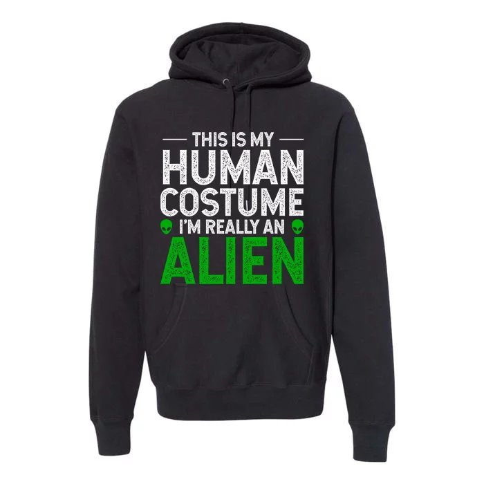 This Is My Human Costume I'm Really An Alien Premium Hoodie