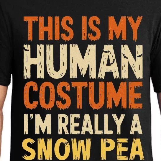 This Is My Human Im Really A Snow Pea Halloween Pajama Set