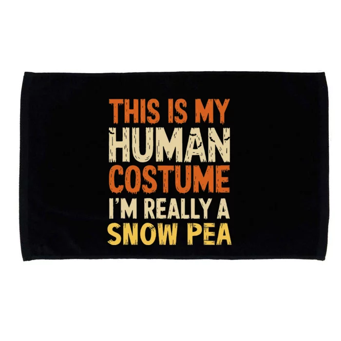 This Is My Human Im Really A Snow Pea Halloween Microfiber Hand Towel