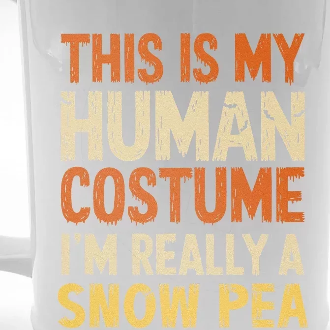 This Is My Human Im Really A Snow Pea Halloween Front & Back Beer Stein