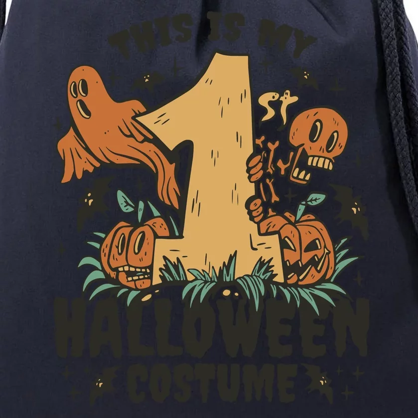 This Is My First Halloween Costume Spooky Drawstring Bag