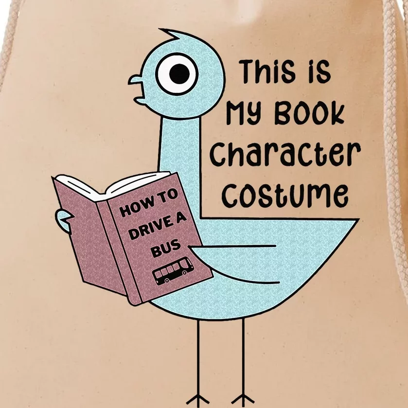 This Is My Book Character Costume Drawstring Bag