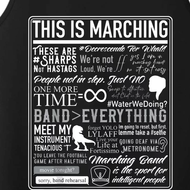 This Is Marching Band Funny Marching Band Sayings Memes Performance Tank