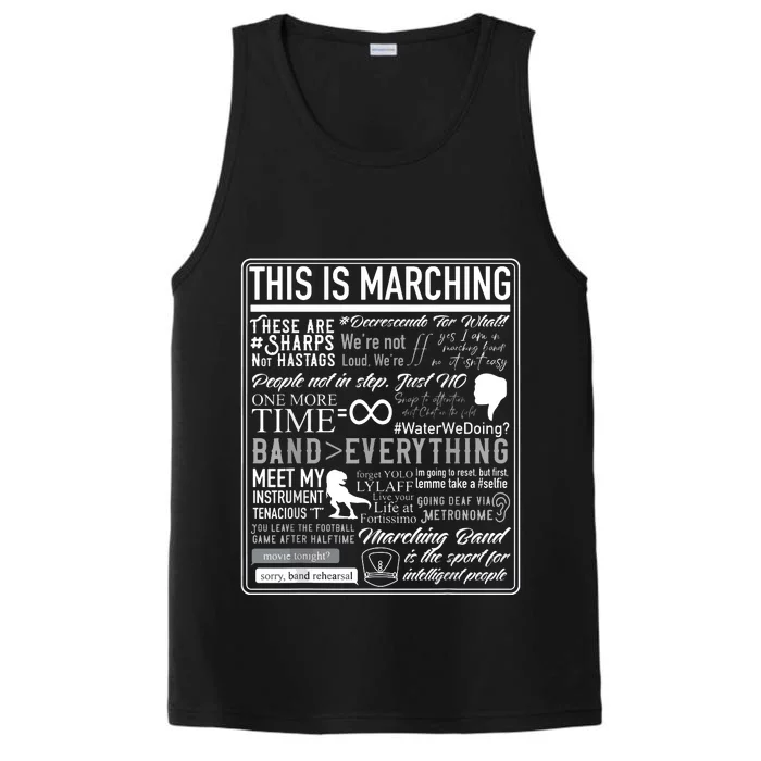 This Is Marching Band Funny Marching Band Sayings Memes Performance Tank