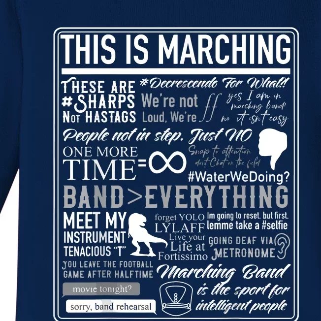 This Is Marching Band Funny Marching Band Sayings Memes Baby Long Sleeve Bodysuit