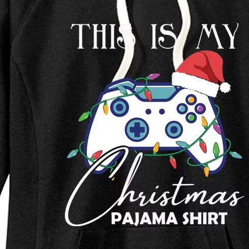 This Is My Christmas Pajama Shirt Funny Gamer Women's Fleece Hoodie