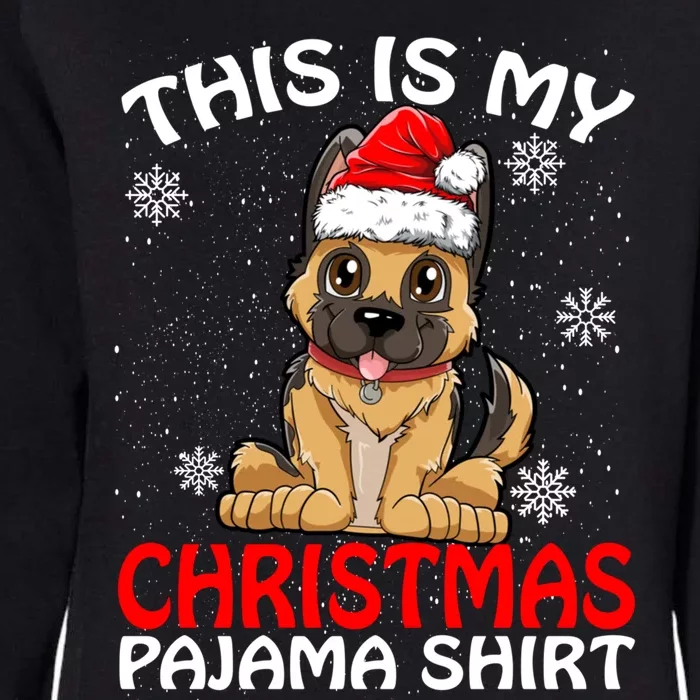 This Is My Christmas Pajama Cute Gift Ger Shepherd Dog Xmas Gift Womens California Wash Sweatshirt