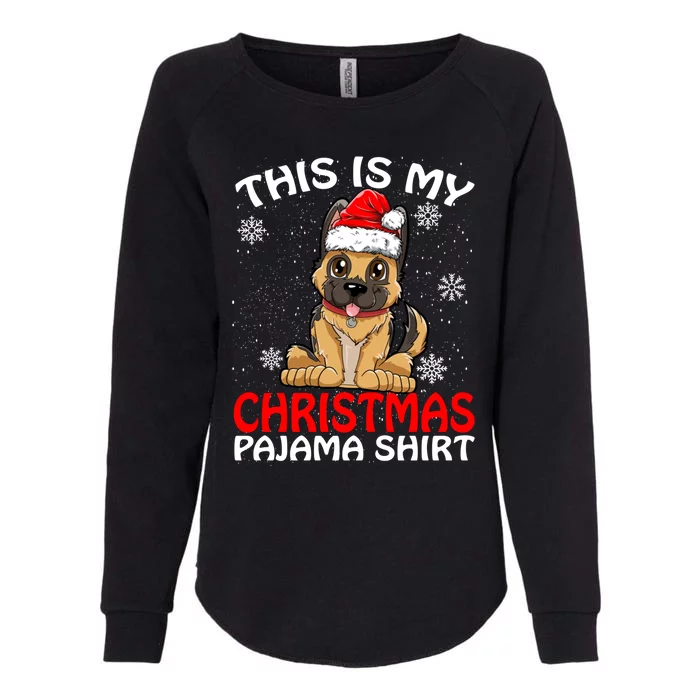 This Is My Christmas Pajama Cute Gift Ger Shepherd Dog Xmas Gift Womens California Wash Sweatshirt