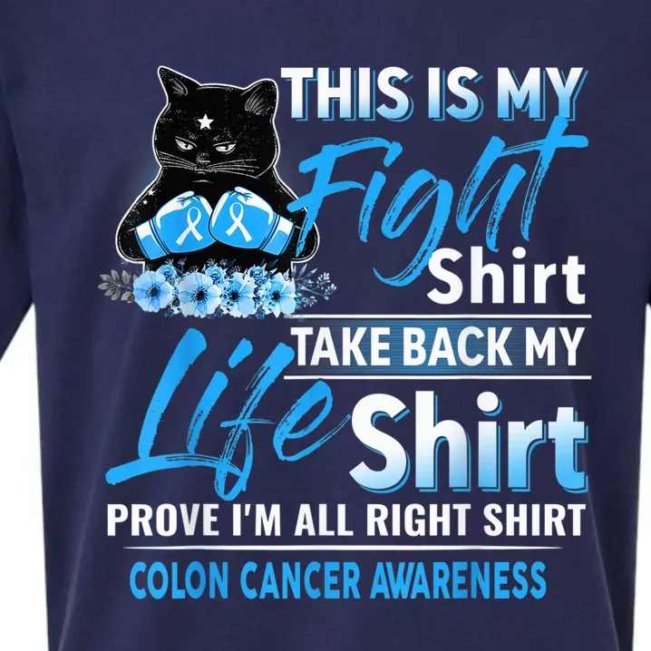 This Is My Fight Colon Cancer Awareness Month Sueded Cloud Jersey T-Shirt