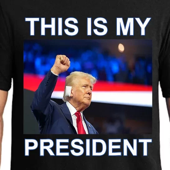 This Is My President 2024 Funny Political Quotes Pajama Set