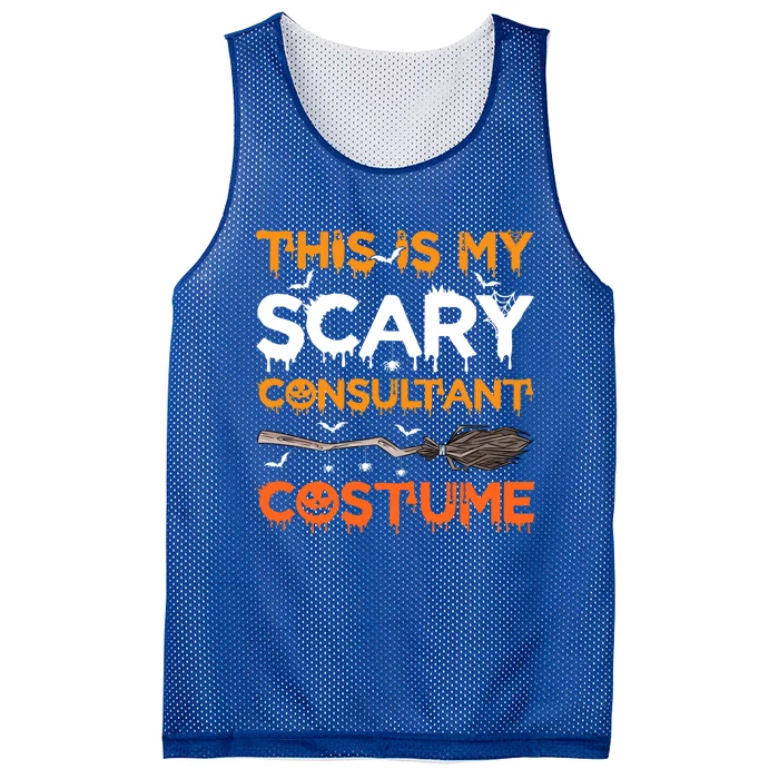 This Is My Scary Consultant Costume Halloween Gift Mesh Reversible Basketball Jersey Tank