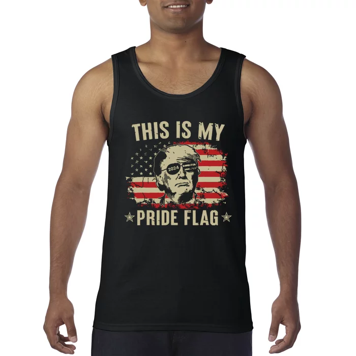 This Is My Pride Flag Usa American 4th Of July Patriotic Tank Top