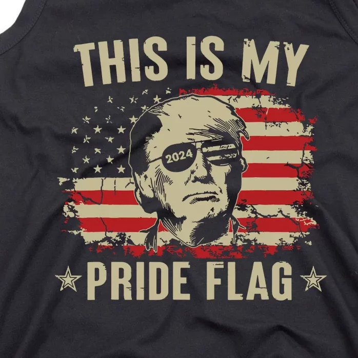 This Is My Pride Flag Usa American 4th Of July Patriotic Tank Top