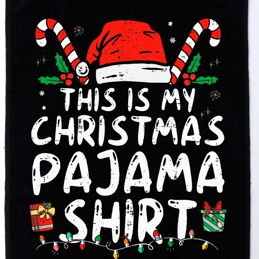 This Is My Christmas Pajama Funny Xmas PJs Platinum Collection Golf Towel