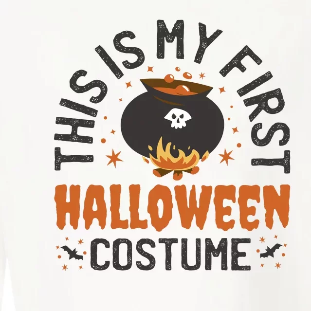 This Is My First Halloween Costume Cute Cropped Pullover Crew