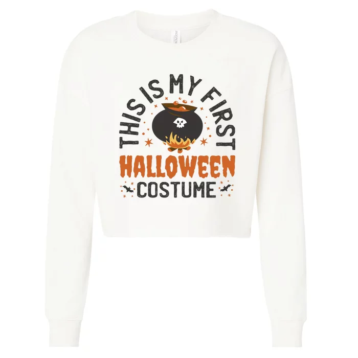 This Is My First Halloween Costume Cute Cropped Pullover Crew