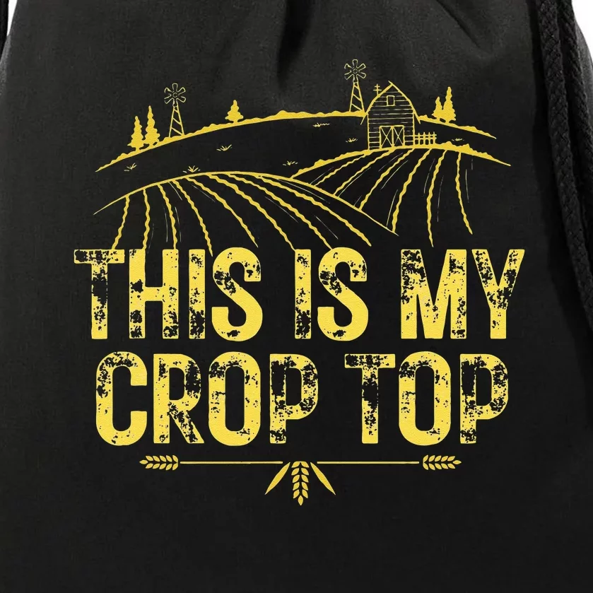 This Is My Crop Top Drawstring Bag