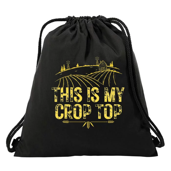 This Is My Crop Top Drawstring Bag