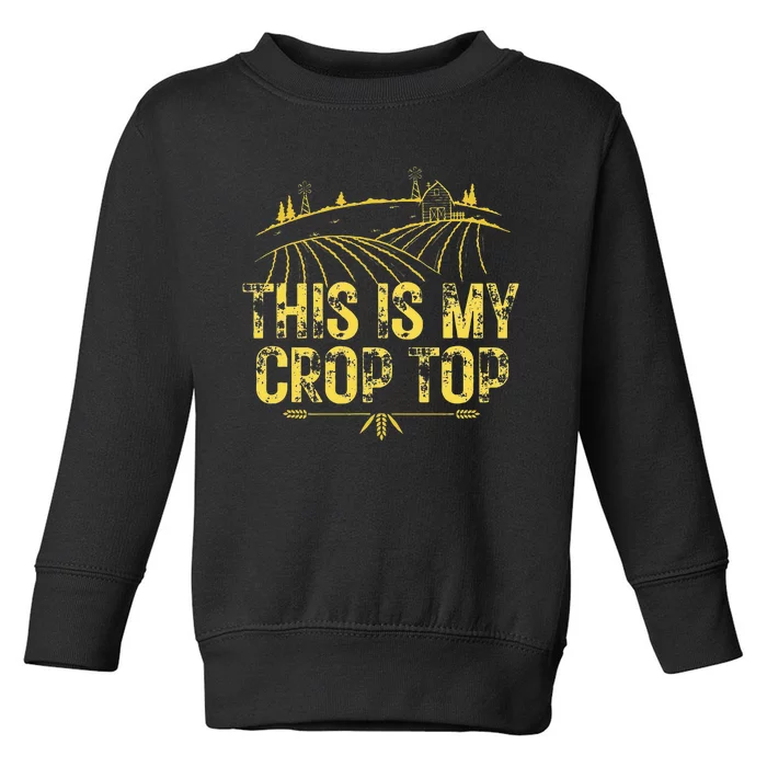 This Is My Crop Top Toddler Sweatshirt