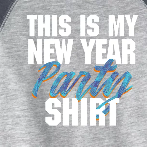 This Is My New Year Party Gift Pattern Gradient Gift Toddler Fine Jersey T-Shirt