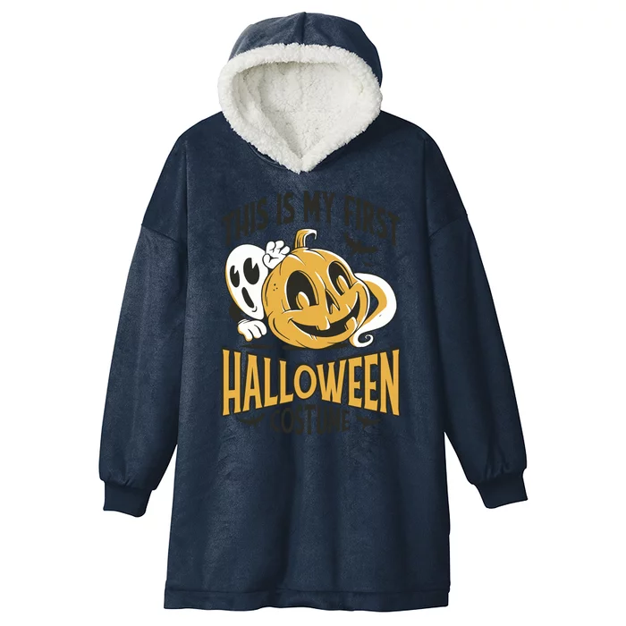 This Is My First Halloween Costume Cute Hooded Wearable Blanket