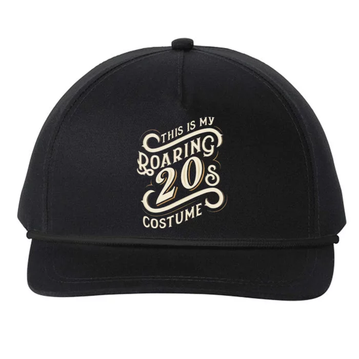 This Is My Roaring 20s Costume Halloween Birthday Snapback Five-Panel Rope Hat