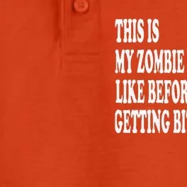 This Is My Zombie Costume... Halloween Lazy Costume Dry Zone Grid Performance Polo