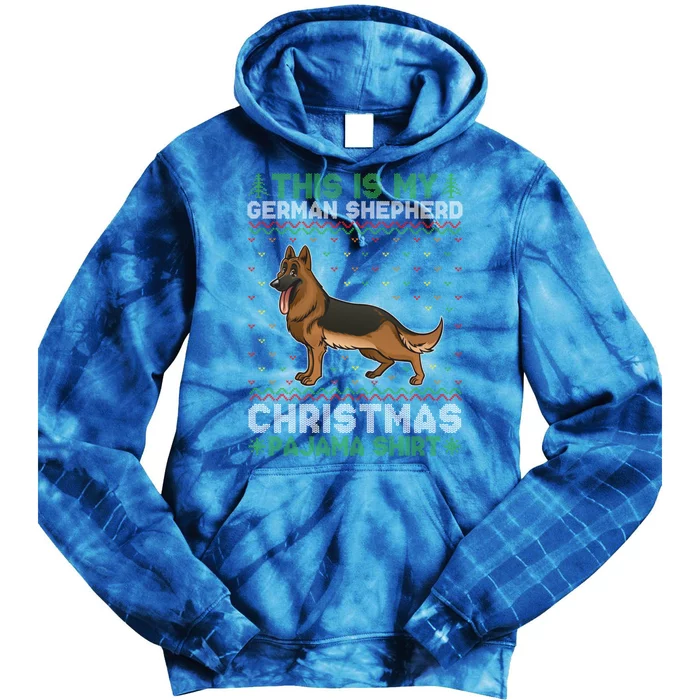 This Is My Ger Shepherd Dog Pajama Xmas Ugly Sweater Cool Cute Gift Tie Dye Hoodie