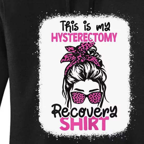 This Is My Hysterectomy Recovery Uterus Messy Bun Women's Pullover Hoodie